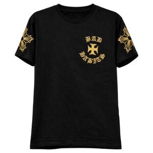 Reason Streetwear Gothic Embroidered Tee Mens Medium Y2K Grunge Alt Fashion